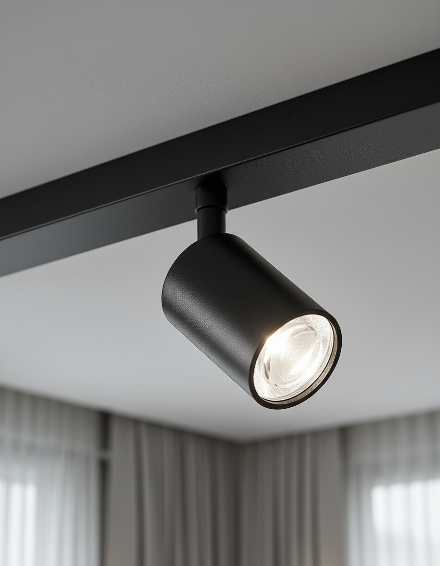 Ares 4-Head Rotatable Track Luminaire Angle 3