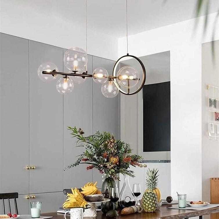 Ares 7-Globe Linear Island Pendant