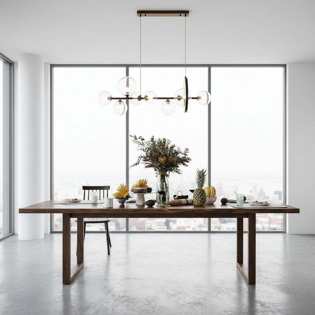 Linear island pendant from the lighting collection