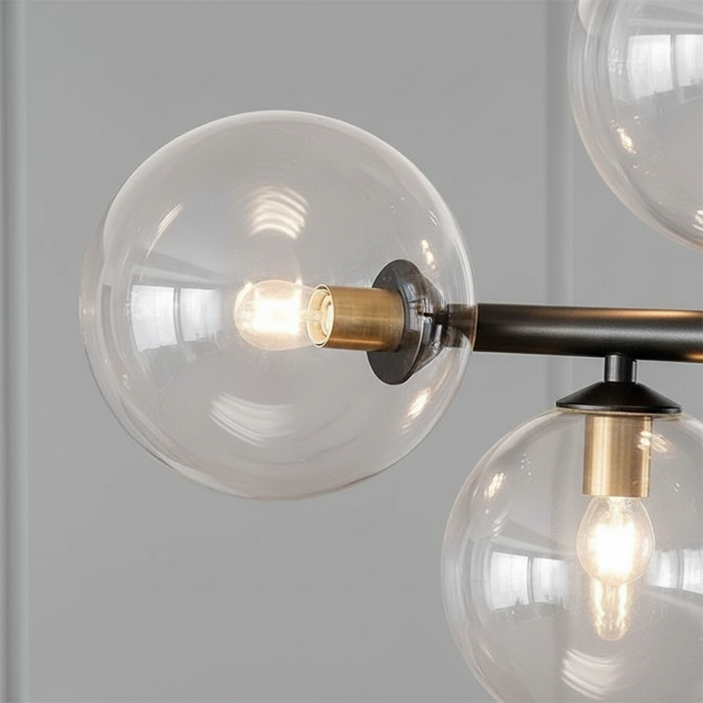 Ares 7-Globe Linear Island Pendant Angle 3