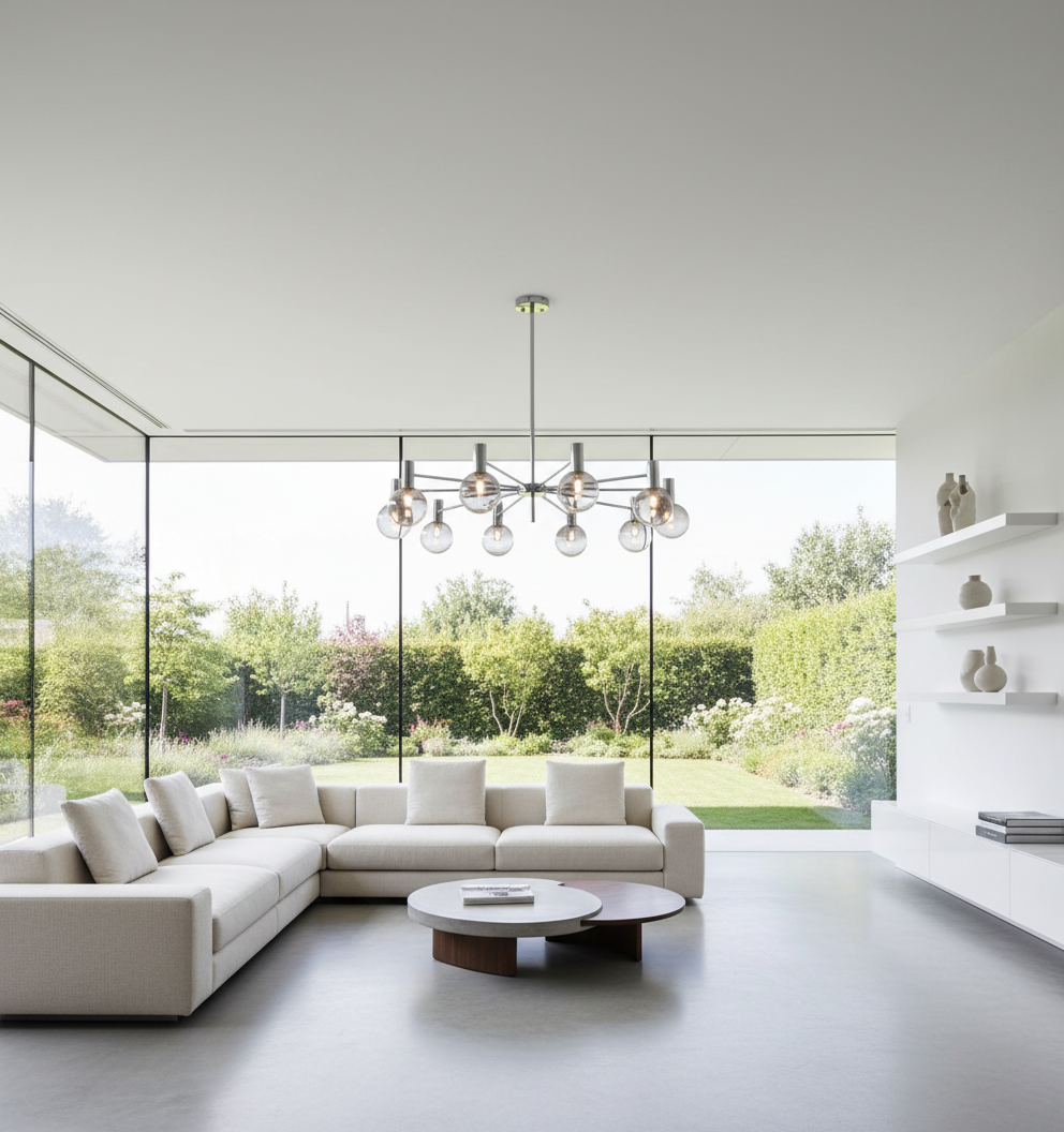 Astra 1100mm 12-Arm Sputnik Chandelier Primary Perspective