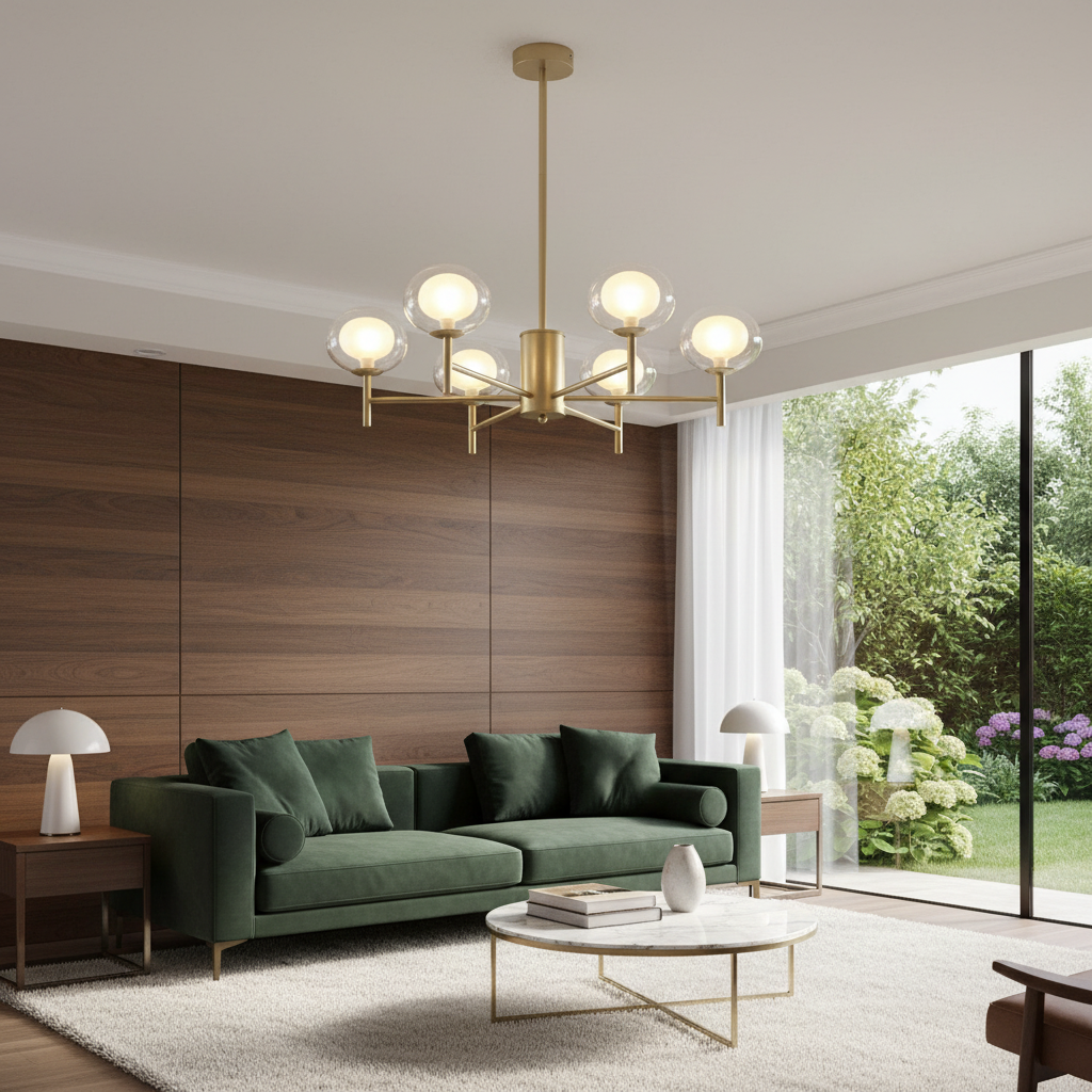 Astra 75cm 6-Arm Sputnik Chandelion oer Primary Perspective