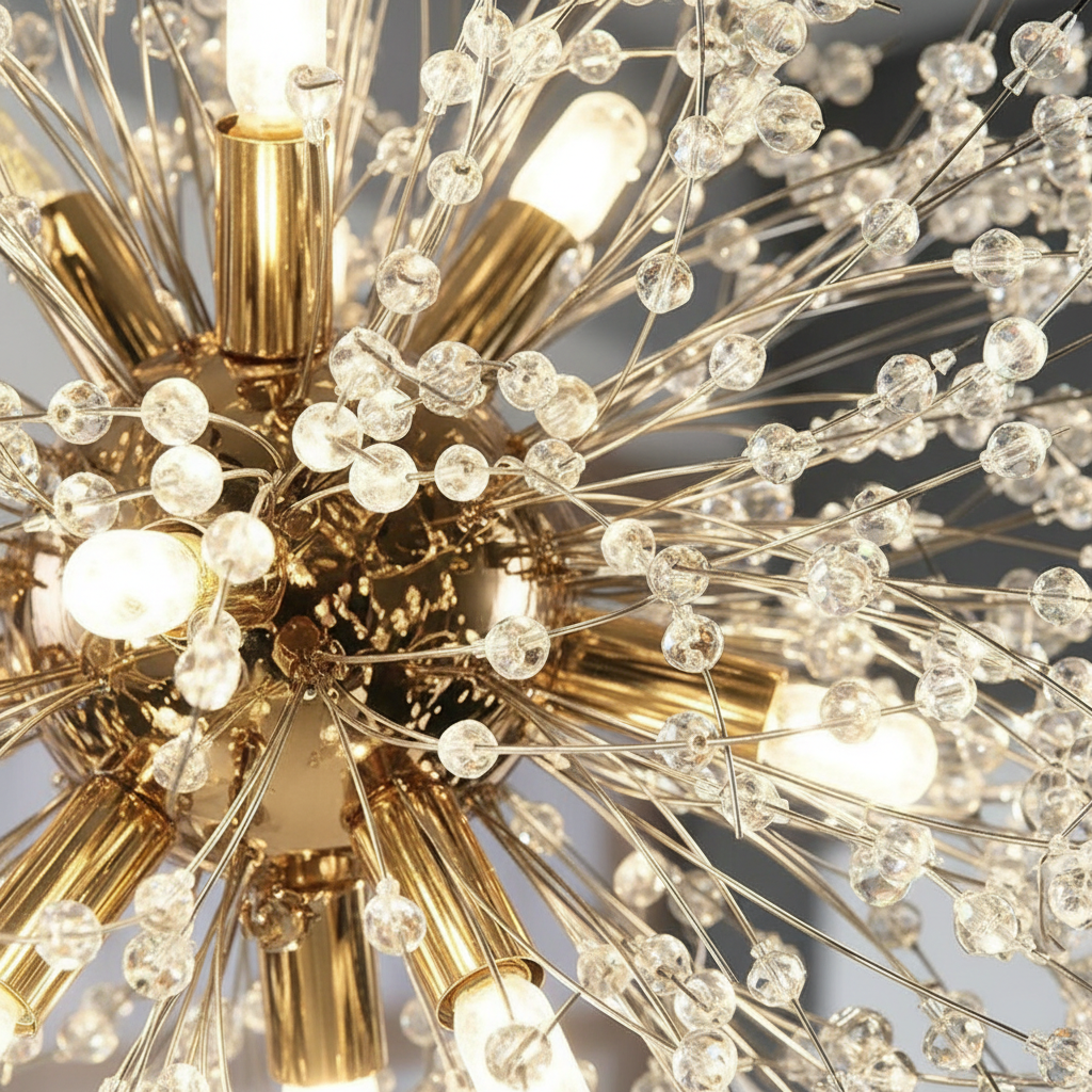 Astraea 80cm Crystal Sputnik Chandelier Angle 3
