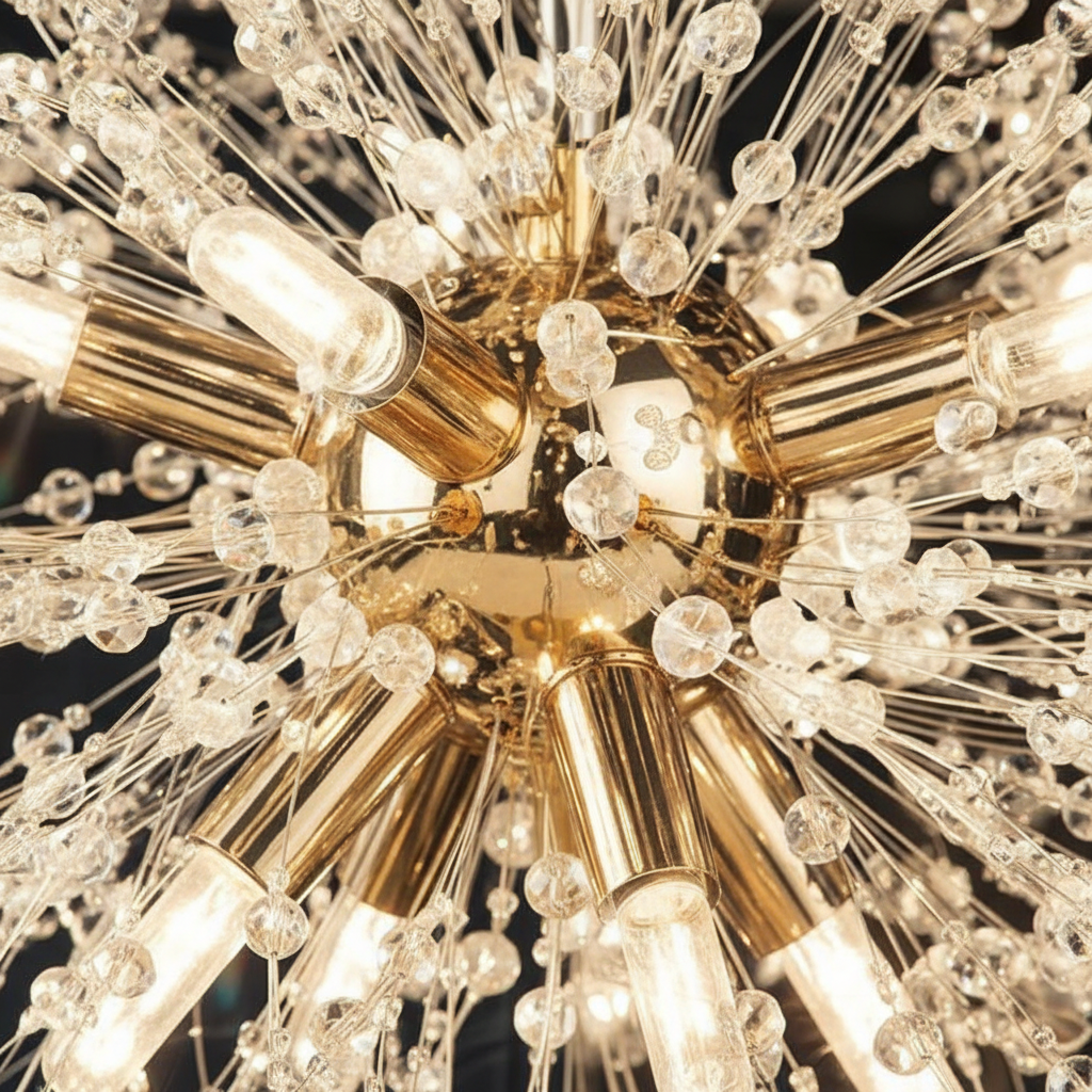 Astraea 80cm Starburst K9 Crystal Chandelier Angle 3