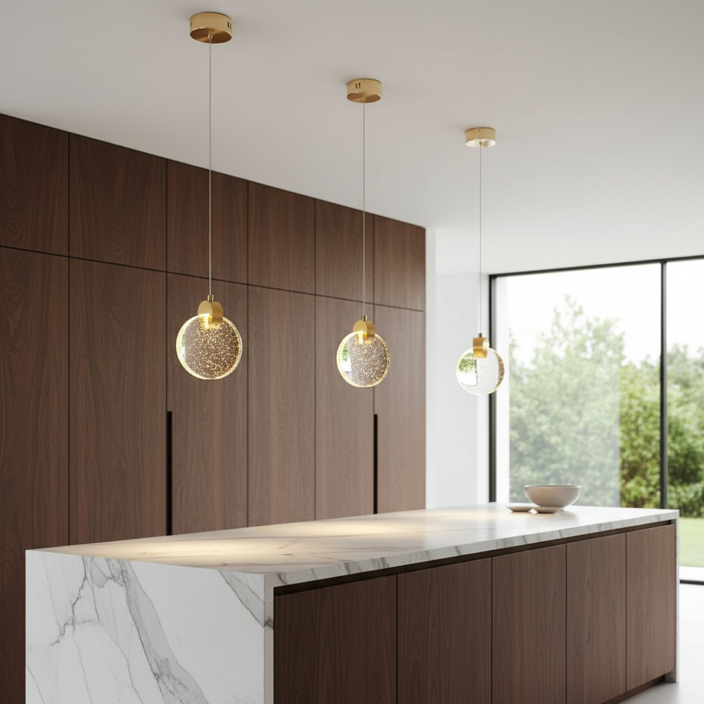 Aura 120 Crystal Disc Mini Pendant Primary Perspective
