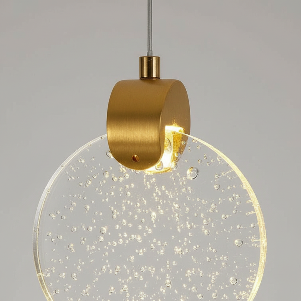 Aura 120 Crystal Disc Mini Pendant Angle 3