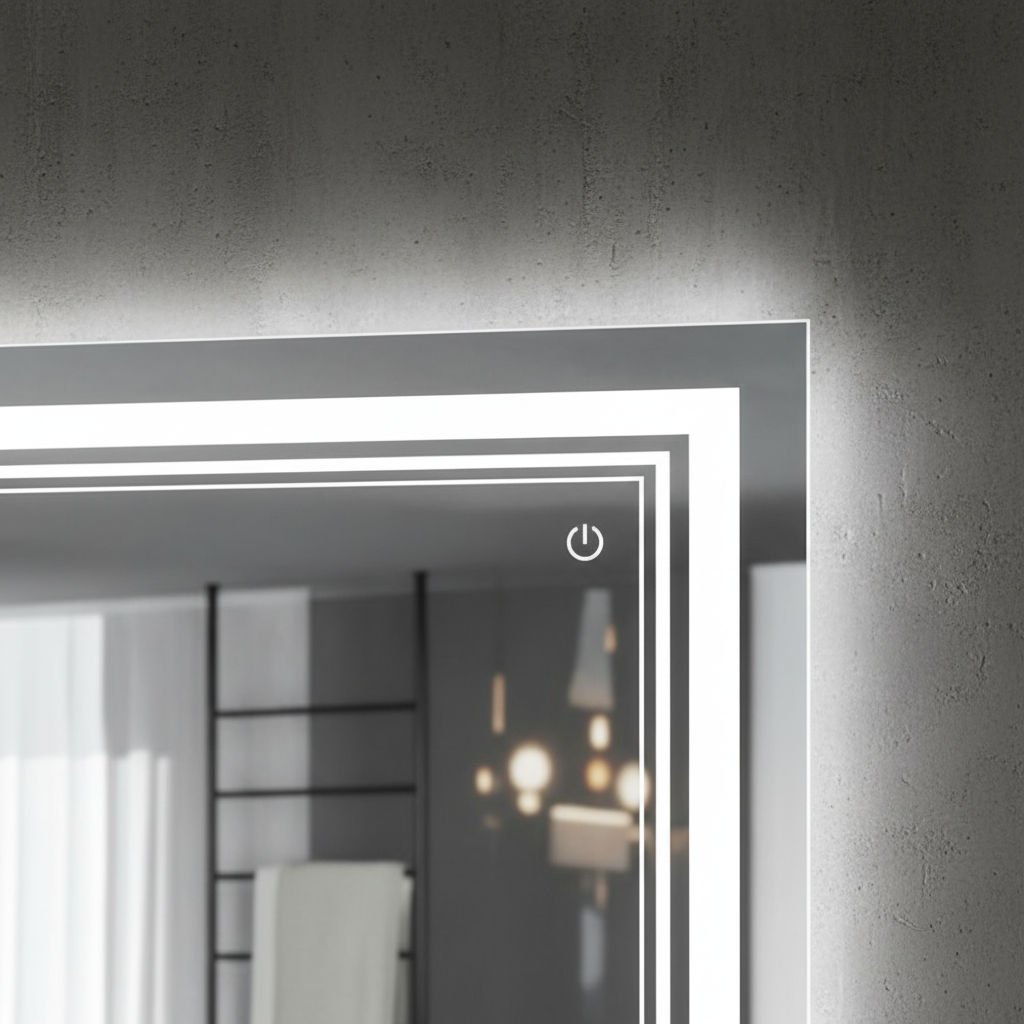 Aura 120 Rectangular LED Vanity Mirror Angle 3