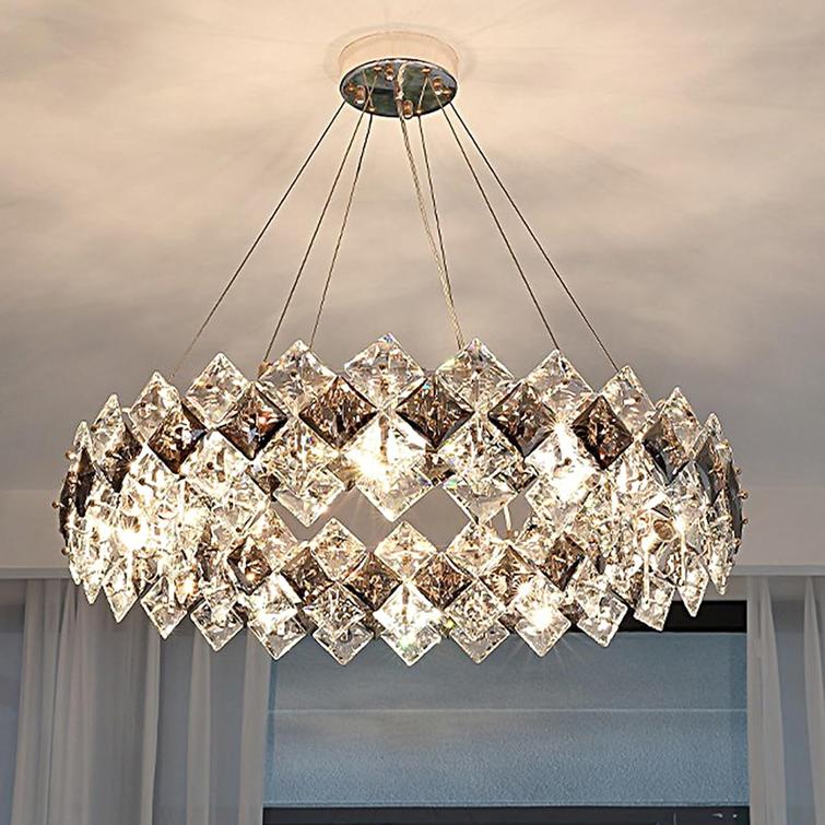 Aura 80cm Crystal Lattice Chandelier