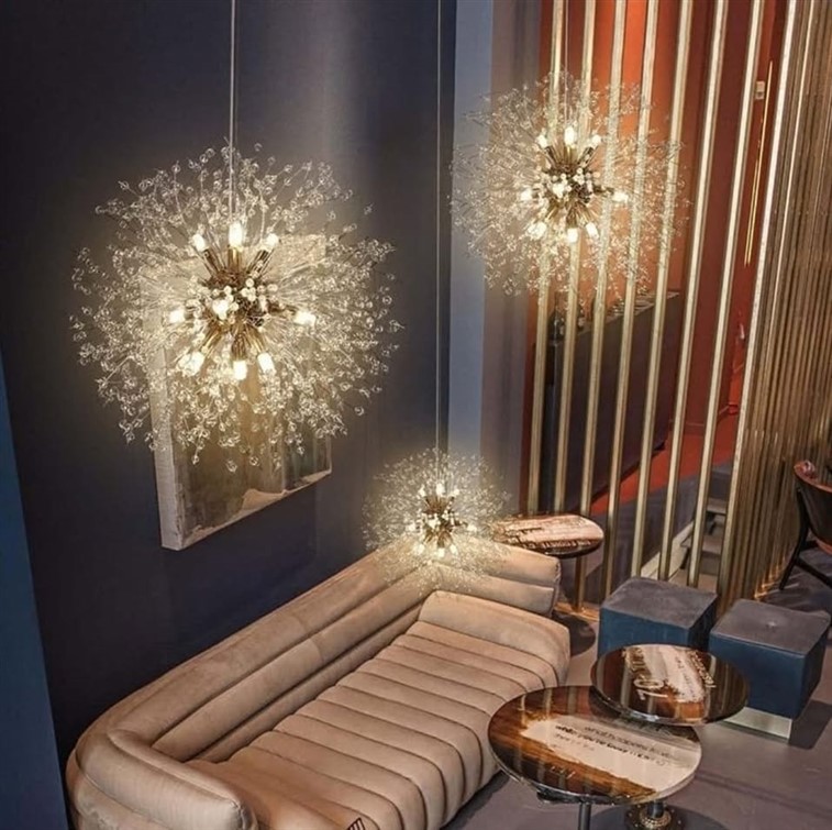 Aura 80cm Dandelion K9 Crystal Chandelier