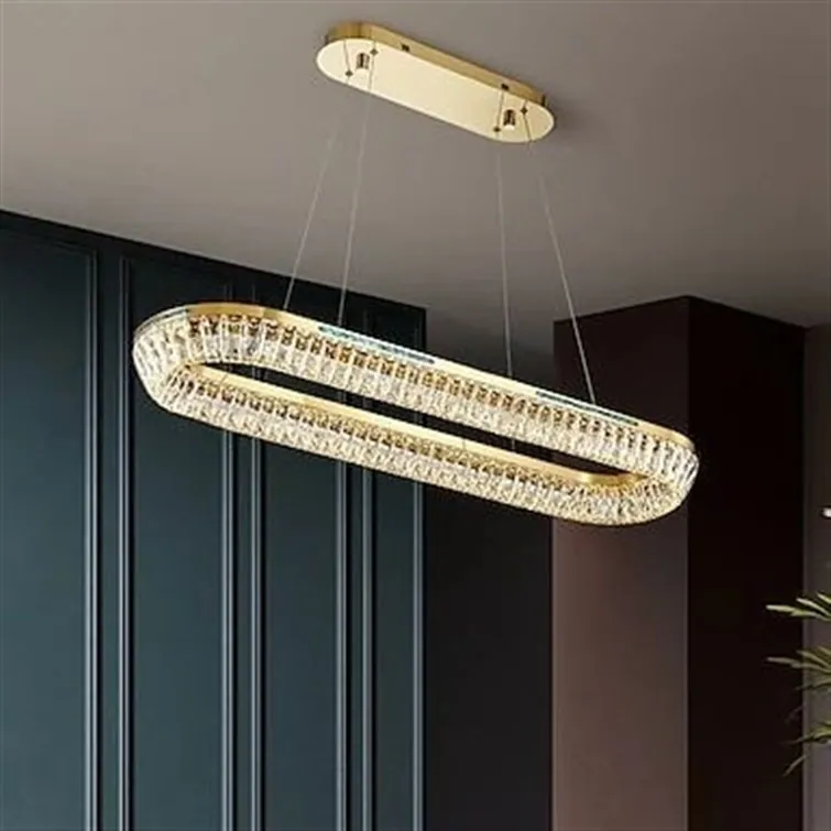 Aura 80cm Linear K9 Crystal Pendant