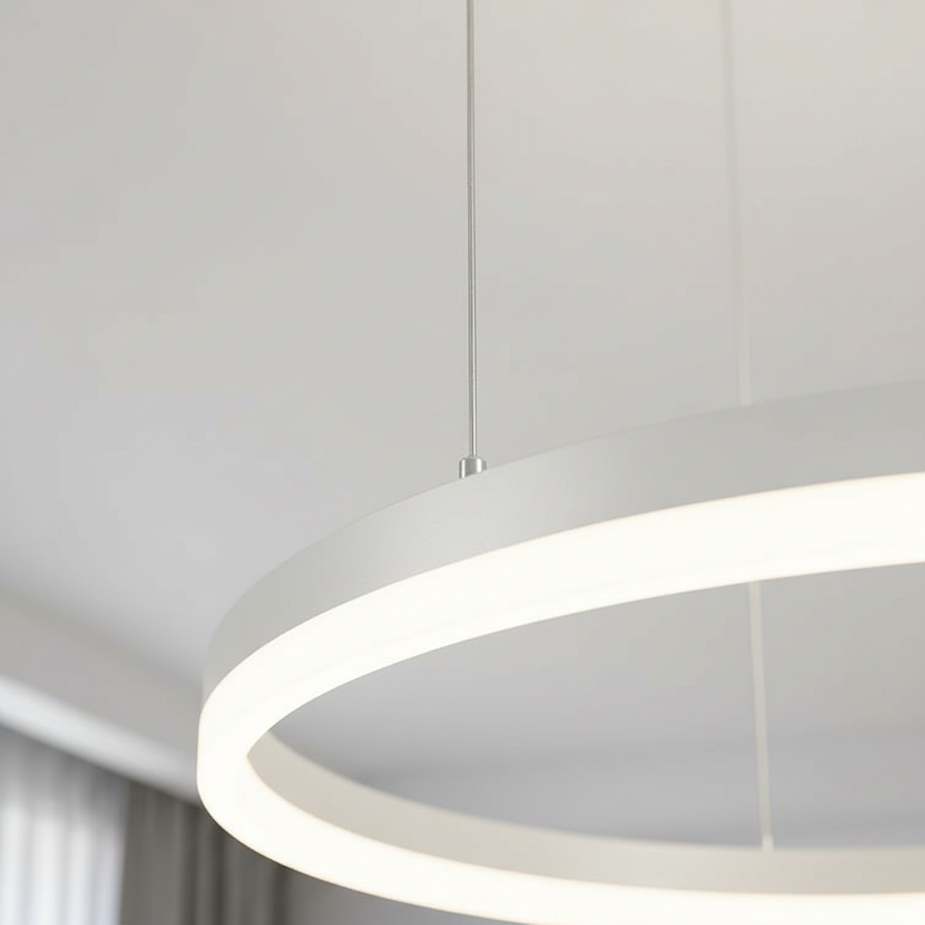 Aura Cascade 4-Ring LED Chandelier (BC5R1C132) Angle 3