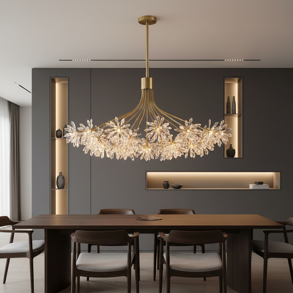 Aura Firefly 90cm Crystal Bouquet Chandelier Primary Perspective