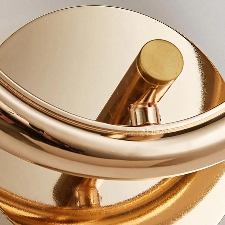 Aura Sculptural Brass Wall Sconce