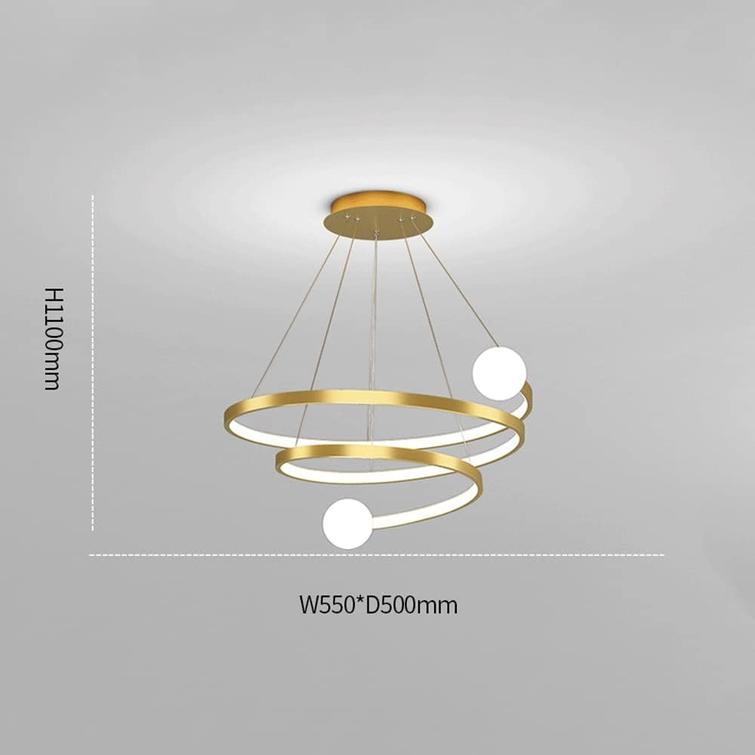 Aura Spiralis 550mm LED Pendant Chandelier