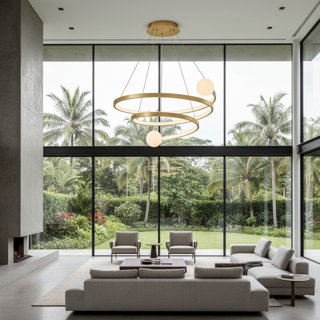 Aura Spiralis 550mm LED Pendant Chandelier Primary Perspective