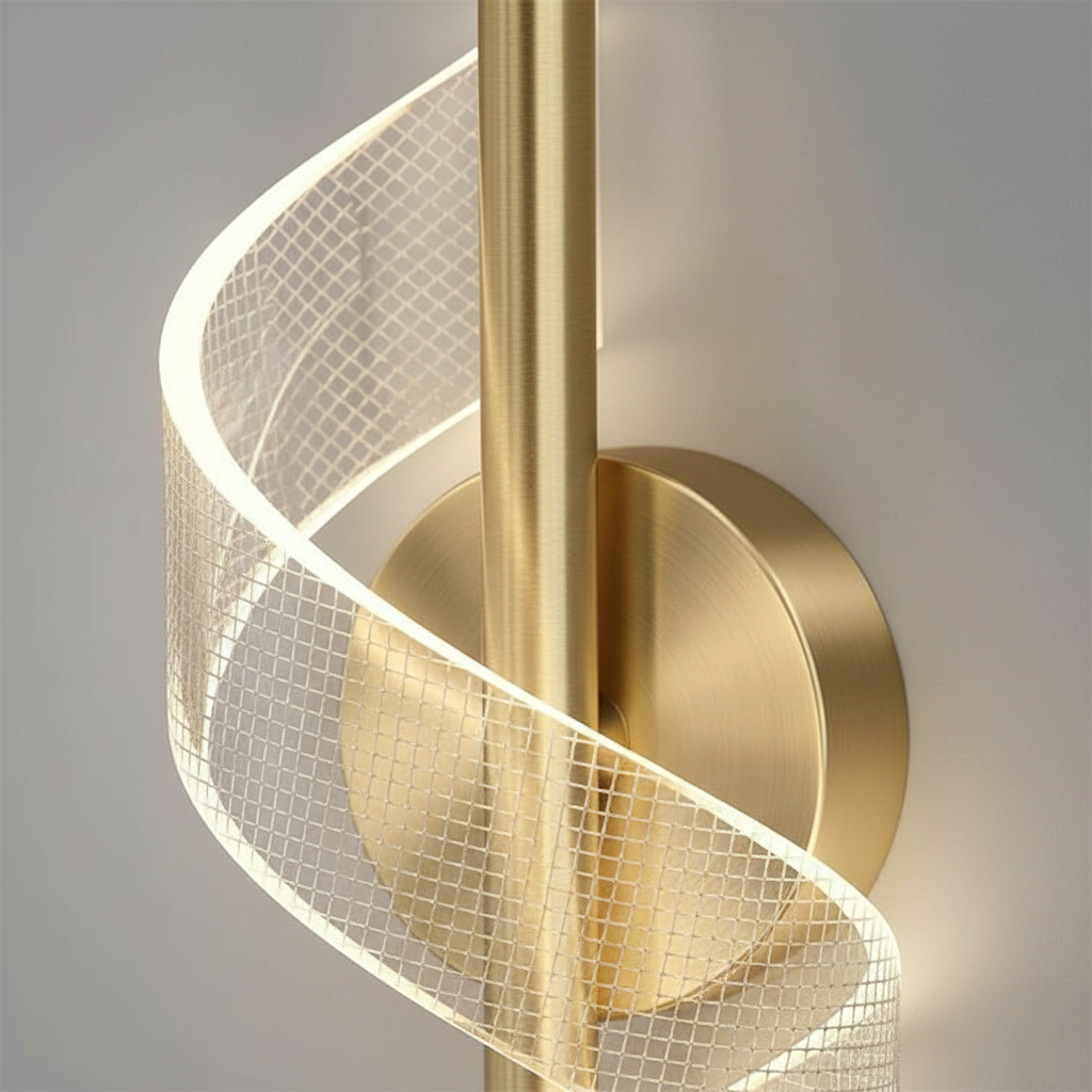 Aura Spiralis Helical LED Wall Sconce Angle 3