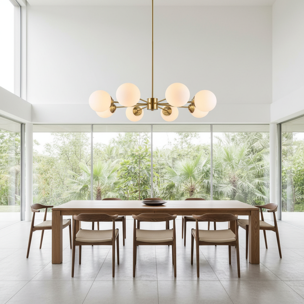 Aura Sputnik 8-Globe Mid-Century Chandelier Primary Perspective