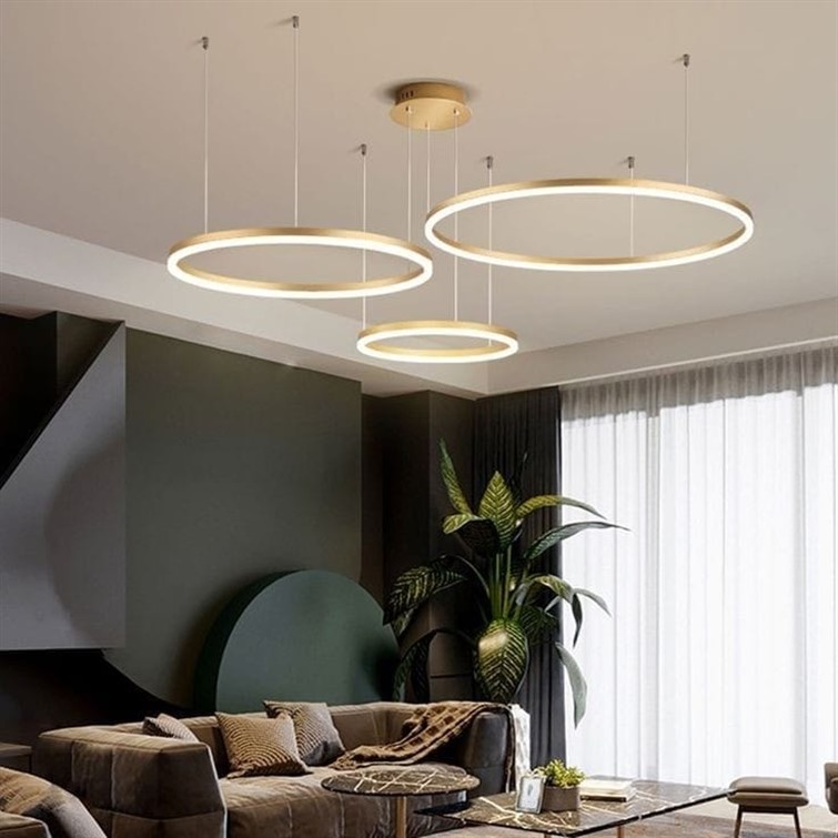 Aura Trio 800 Tiered Ring Pendant Chandelier