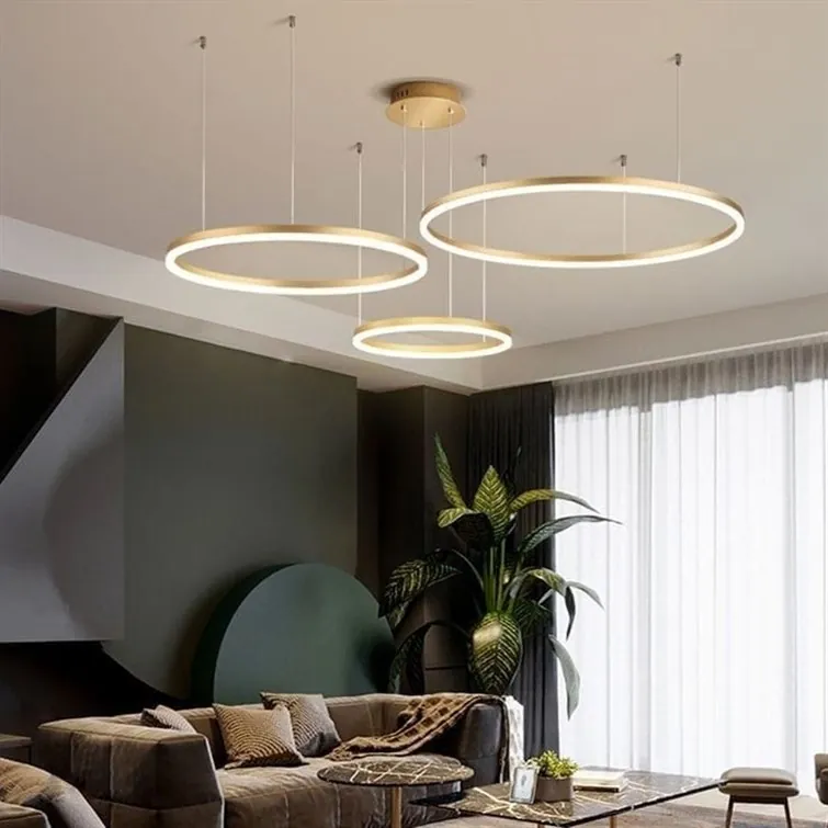 Aura Trio 800 Tiered Ring Pendant Chandelier