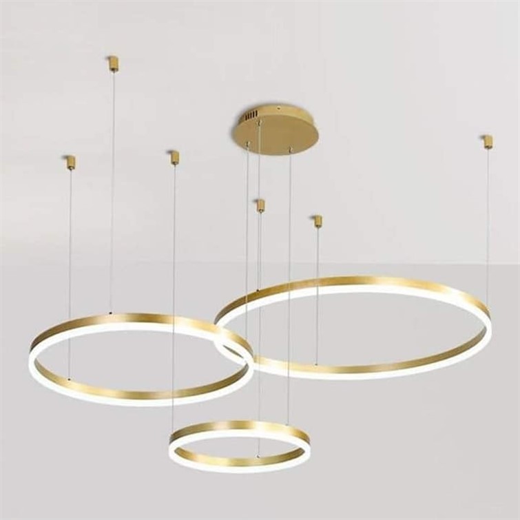 Aura Trio Ring Cluster Pendant Chandelier