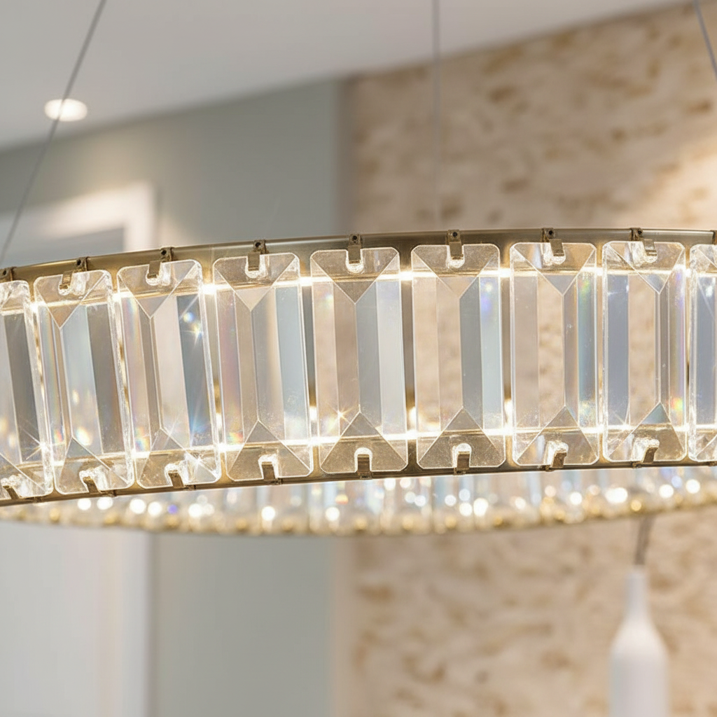 Aurelia 60cm Crystal Halo Chandelier Angle 3