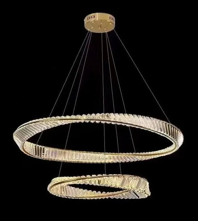 Aurelia 800/500mm Dual Ring K9 Crystal Chandelier
