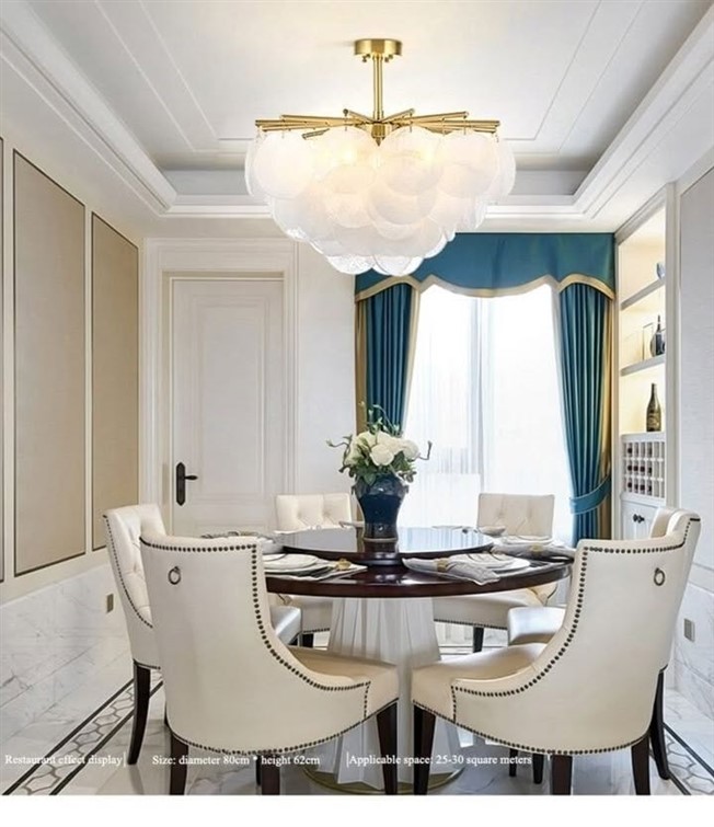 Aurelia 80cm Cloud Glass Chandelier