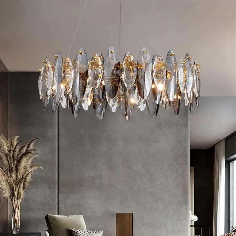 Aurelia 80cm Elliptical K9 Crystal Chandelier