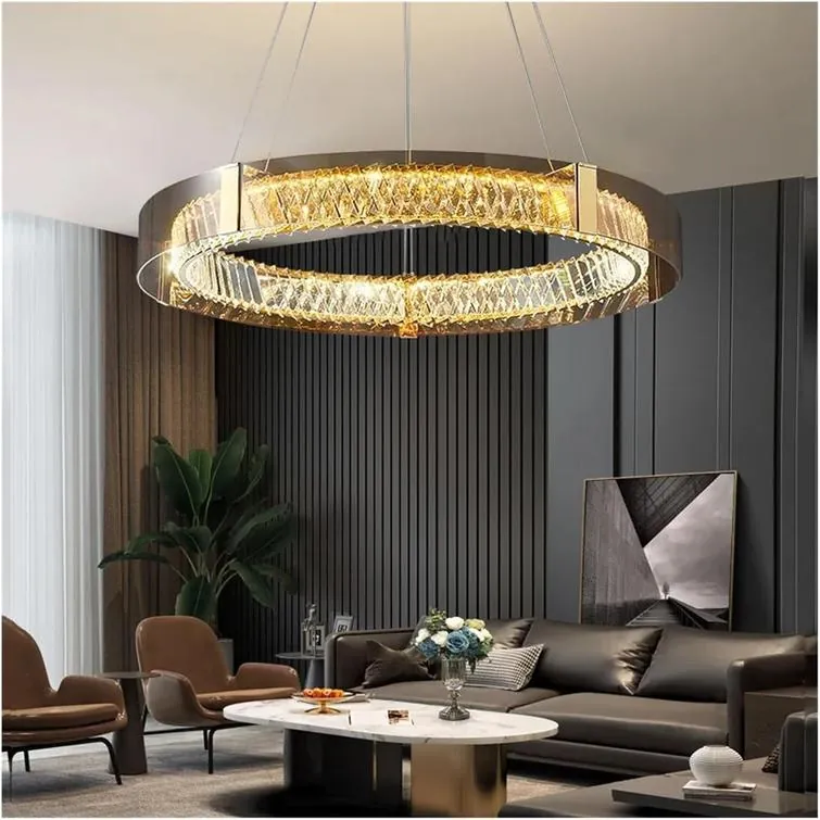 Aurelia 80cm K9 Crystal Halo Chandelier