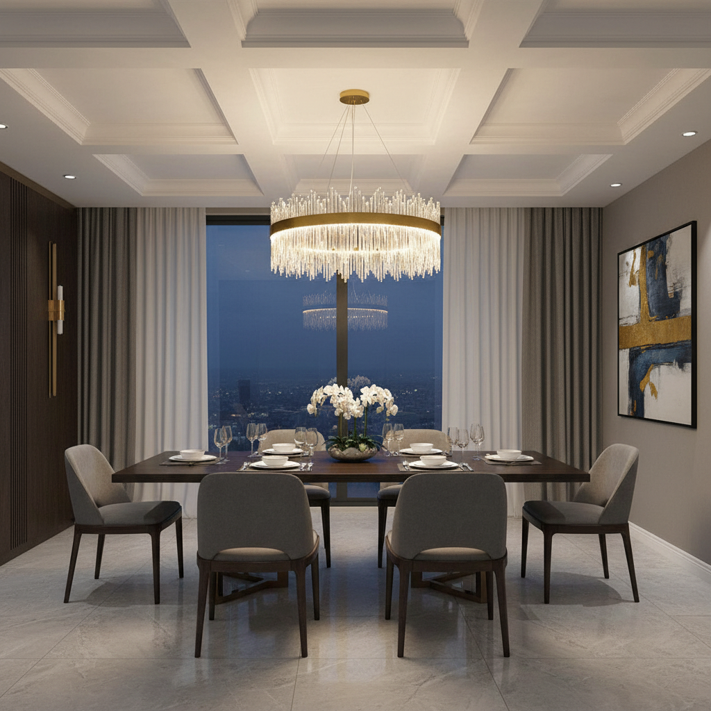 Aurelia 80cm K9 Crystal Halo Chandelier Detail Perspective