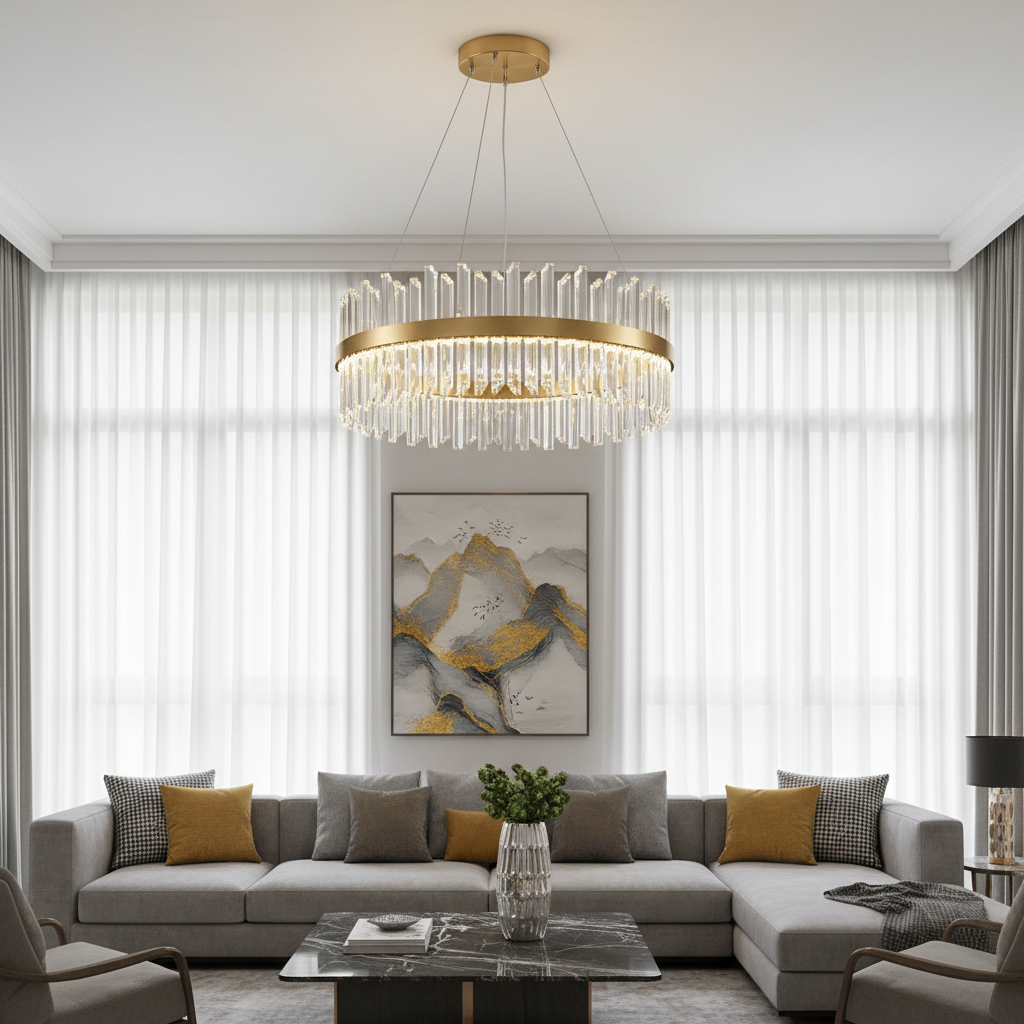 Aurelia Crown 80cm K9 Crystal Chandelier Primary Perspective