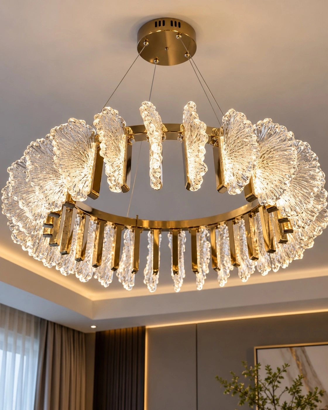 Aurelia TF-125 60cm Dual-Tier Crystal Chandelier