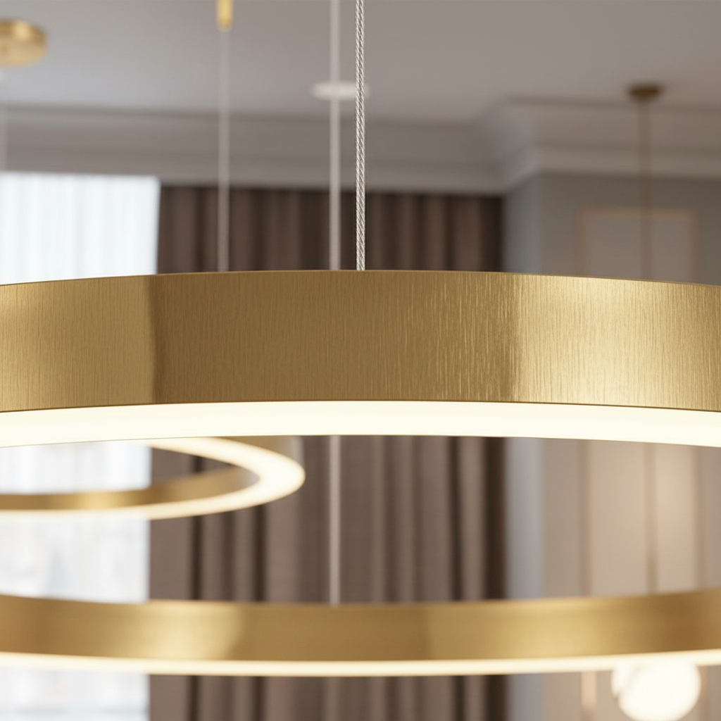 Aurelia Trio Ring LED Chandelier (80/60/40cm) Angle 3
