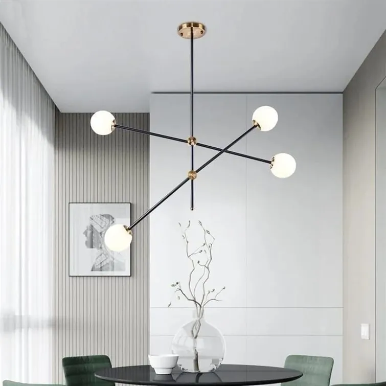 Axiom 5-Arm Modern Sputnik Chandelier