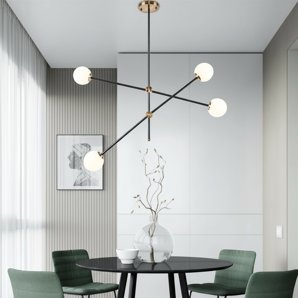 Axiom 5-Arm Modern Sputnik Chandelier Primary Perspective