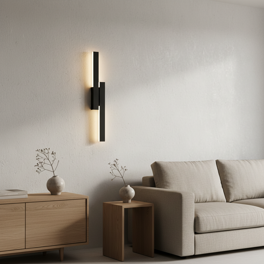 Axiom 60cm Vertical LED Wall Sconce Primary Perspective