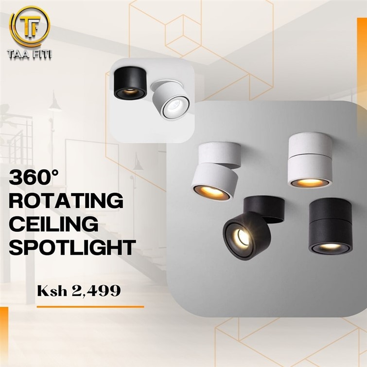Axis 360° Rotating Architectural Ceiling Spotlight