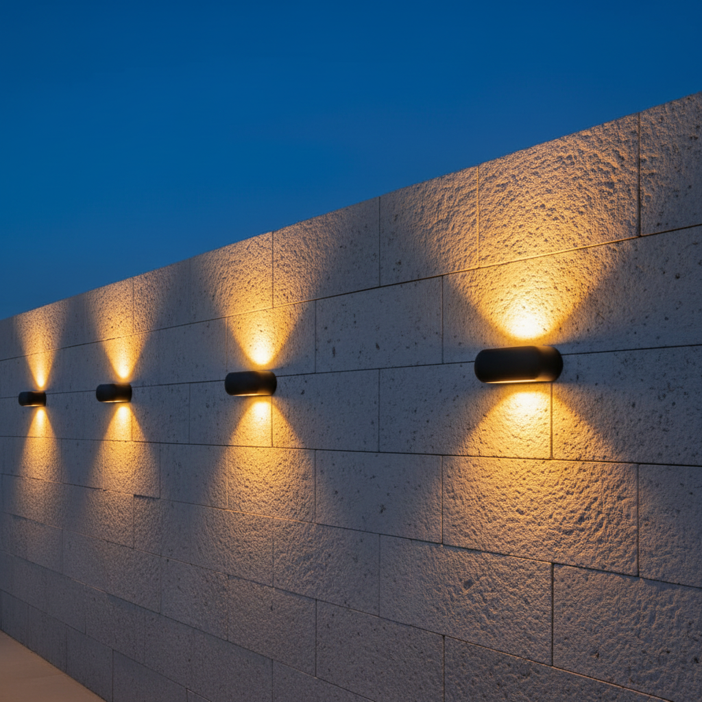 Cygnus IP65 Bi-Directional Wall Luminaire Detail Perspective