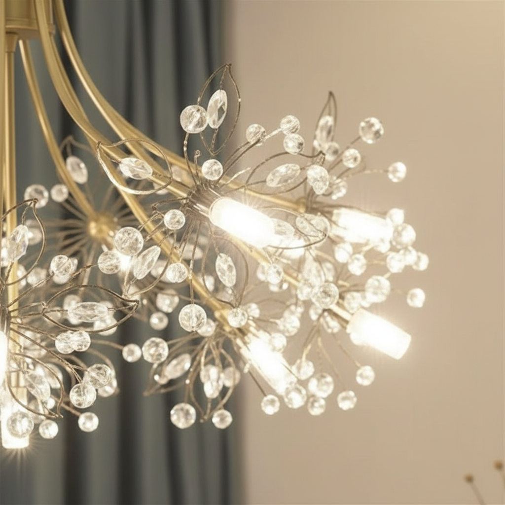 Fiora 85cm Crystal Bouquet Chandelier Angle 3