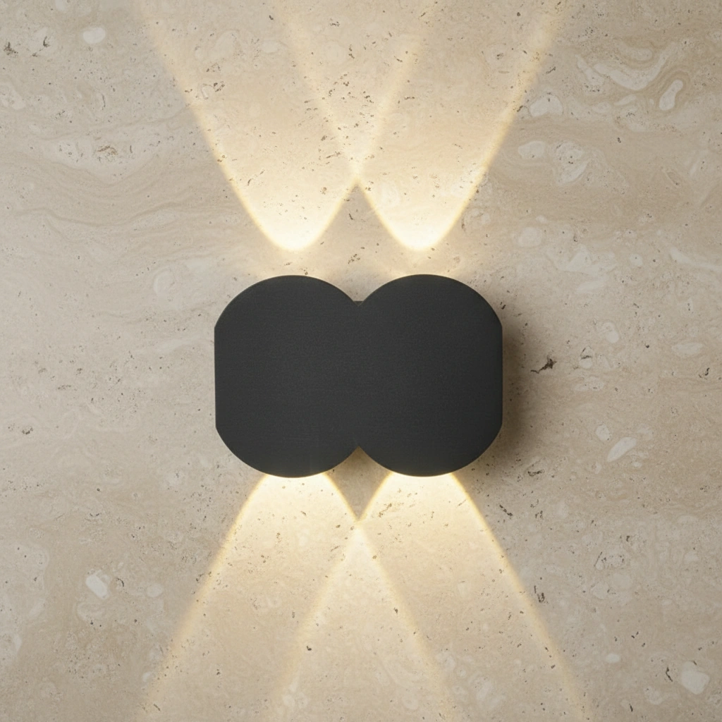 Gemini IP65 Architectural Up-Down Wall Sconce Angle 3