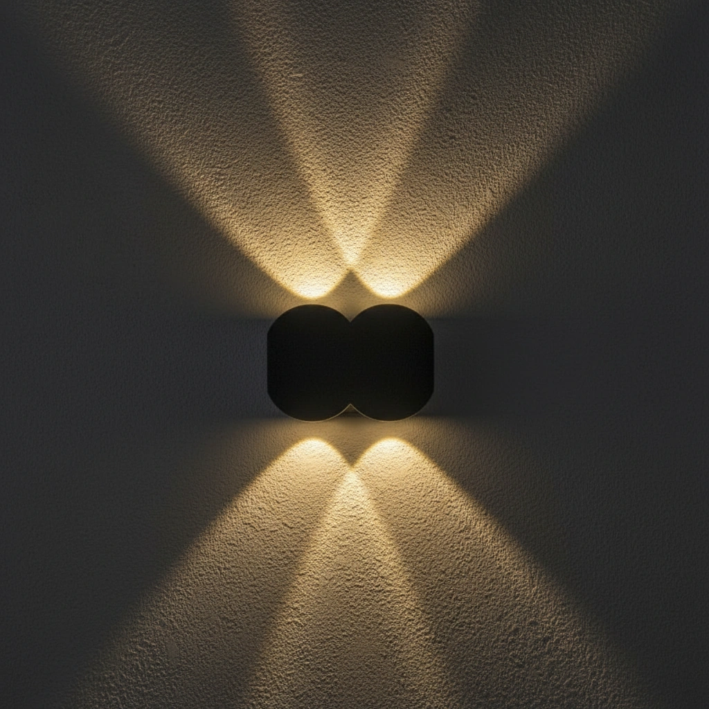 Gemini IP65 Architectural Up-Down Wall Sconce Angle 4