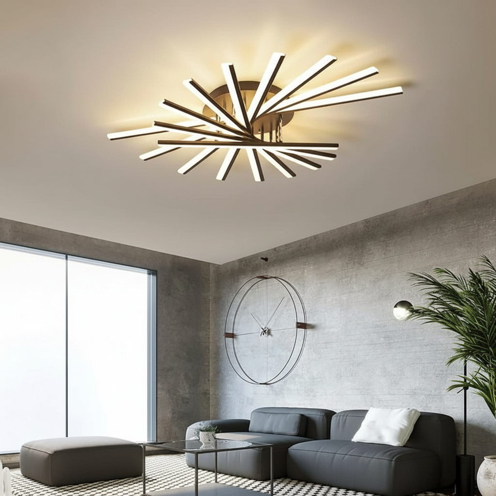 Helios Radial 950 LED Chandelier Angle 2