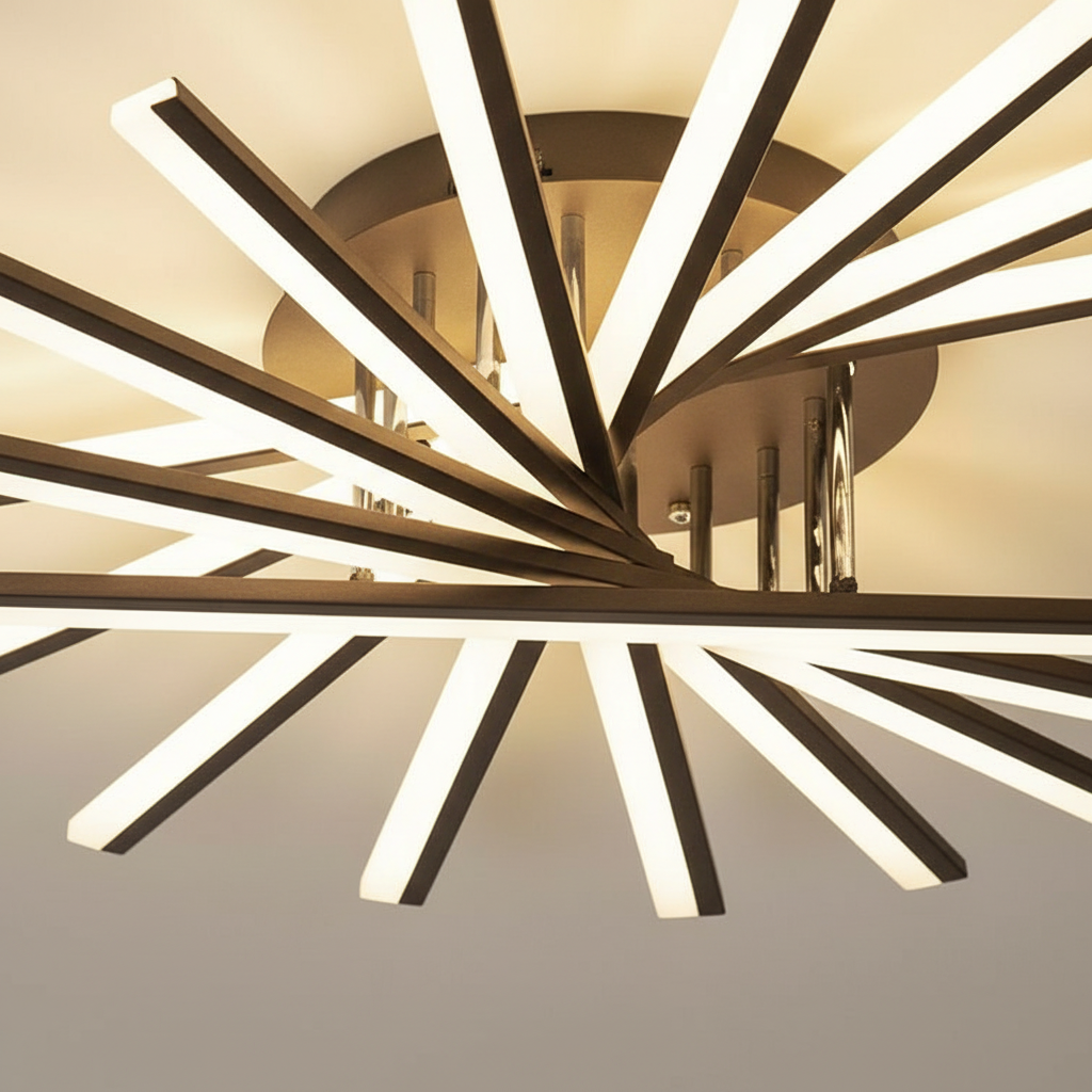Helios Radial 950 LED Chandelier Angle 3