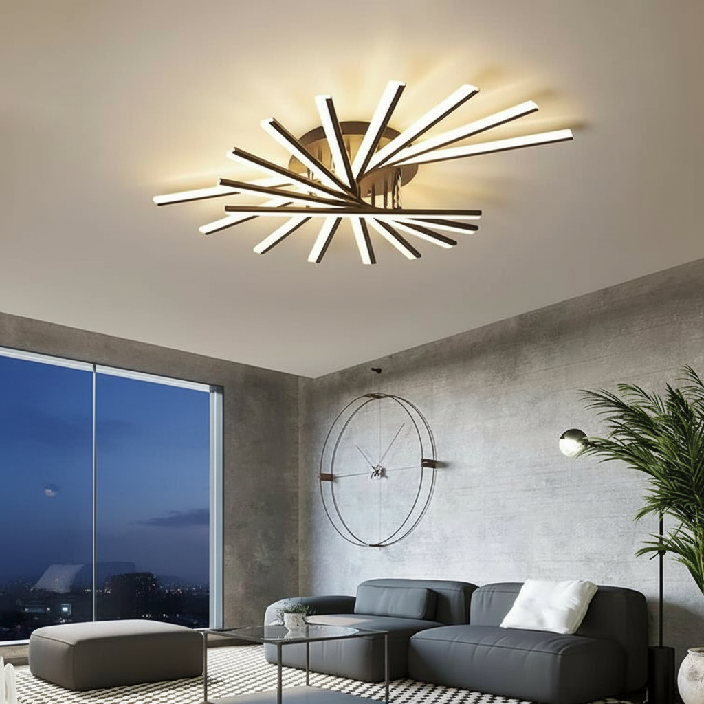 Helios Radial 950 LED Chandelier Angle 4