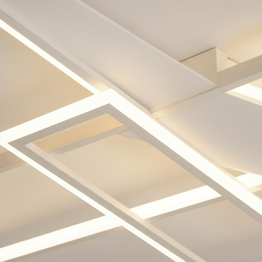 Interlace 110cm Geometric LED Ceiling Luminaire Angle 3