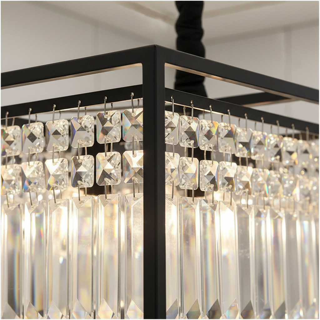 Kensington 100cm Linear K9 Crystal Chandelier Angle 3