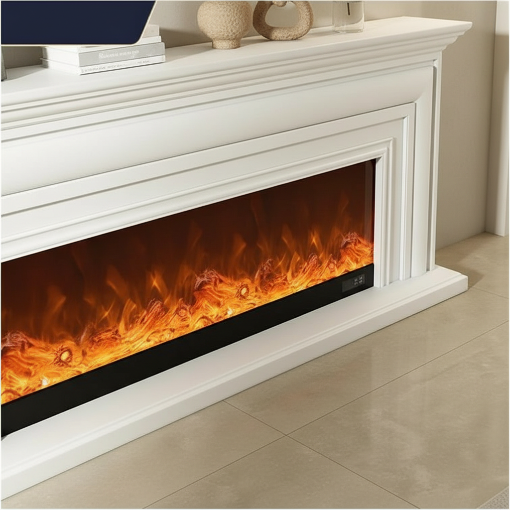 Kensington 43-inch Electric Mantel Fireplace Angle 3
