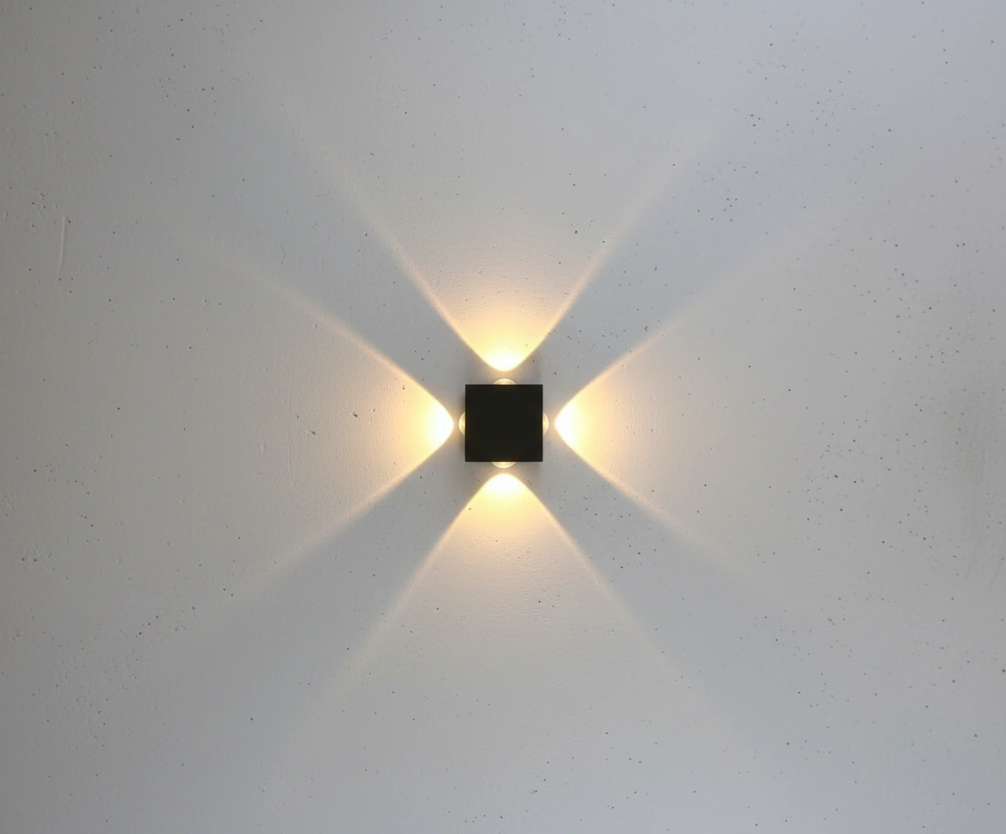 Kubo 4-Way Architectural LED Wall Sconce Angle 2