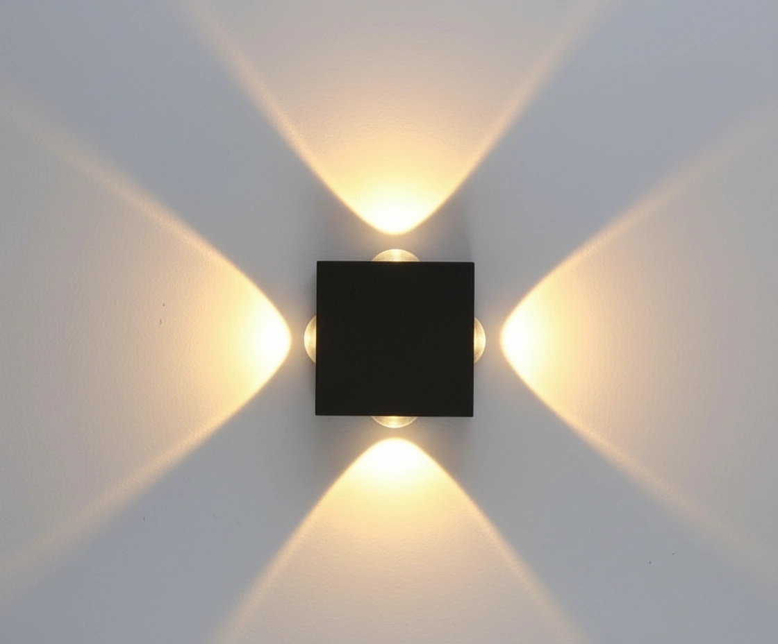 Kubo 4-Way Architectural LED Wall Sconce Angle 3