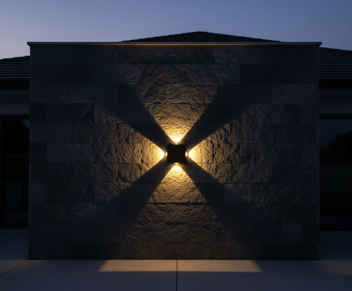 Kubo 4-Way Architectural LED Wall Sconce Angle 4